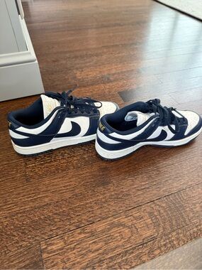 Nike Women's Low-Top Athletic Sneakers - Navy and White